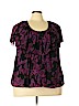 Apt. 9 Black Short Sleeve Top Size 2X - photo 1