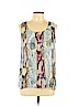 Liz Claiborne 100% Polyester Blue Sleeveless Blouse Size L (petite) - photo 1
