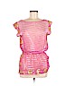 Trina Turk 100% Silk Pink Short Sleeve Silk Top Size S - photo 1