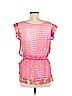 Trina Turk 100% Silk Pink Short Sleeve Silk Top Size S - photo 2