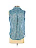 Liz Claiborne 100% Polyester Blue Sleeveless Blouse Size S (petite) - photo 2