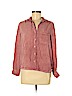 Velvet Heart 100% Rayon Pink Long Sleeve Button-Down Shirt Size M - photo 1