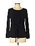 INC International Concepts Black Long Sleeve Top Size L (petite) - photo 1