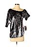 Amanda Uprichard Silver Short Sleeve Top Size P (petite) - photo 1