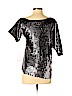 Amanda Uprichard Silver Short Sleeve Top Size P (petite) - photo 2