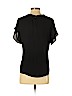 Ann Taylor LOFT 100% Polyester Black Short Sleeve Blouse Size S (petite) - photo 2
