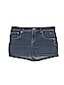 Justice Blue Denim Shorts Size 16 - photo 1