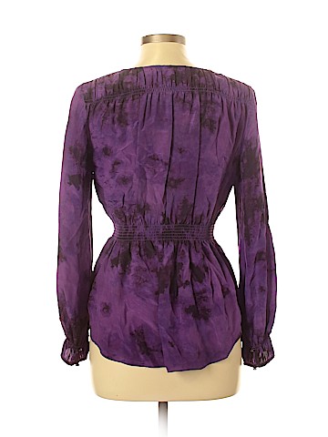Rebecca Taylor Long Sleeve Silk Top (view 2)