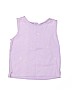 Little Me 100% Cotton Solid Purple Sleeveless Top Size 5 - photo 1