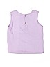 Little Me 100% Cotton Solid Purple Sleeveless Top Size 5 - photo 2