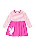 Gymboree 100% Polyester Stripes Pink Dress Size 5T - photo 1