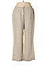 Ellen Tracy 100% Linen Ivory Linen Pants Size XL - photo 1