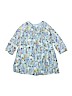 Baby Gap 100% Polyester Print Blue Dress Size 5 - photo 1