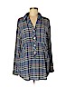 Plenty By Tracy Reese 100% Rayon Blue Long Sleeve Blouse Size M - photo 1
