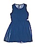 Iz Byer 100% Polyester Blue Dress Size 12 - photo 2