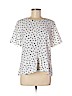 Ann Taylor 100% Polyester White Short Sleeve Blouse Size M - photo 1