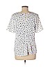 Ann Taylor 100% Polyester White Short Sleeve Blouse Size M - photo 2