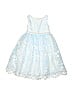 Kid's Dream 100% Polyester Floral Blue Special Occasion Dress Size 3 - 4 - photo 1