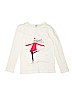 Crazy 8 100% Cotton Ivory Long Sleeve Blouse Size L (youth) - photo 1