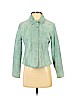 Live A Little 100% Leather Teal Leather Jacket Size S (petite) - photo 1