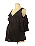A Pea in the Pod 100% Polyester Black Sleeveless Blouse Size L - photo 1