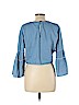 Charlotte Russe Blue 3/4 Sleeve Blouse Size L - photo 2
