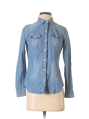 Ann Taylor LOFT Long Sleeve Button-Down Shirt (view 1)