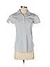 Theory Gray Short Sleeve Button-Down Shirt Size P (petite) - photo 1