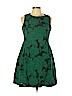 Eva Mendes by New York & Company Green Casual Dress Size 12 (petite) - photo 1