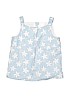 Hanna Andersson 100% Cotton Floral Blue Sleeveless T-Shirt Size 140 cm / US 10 - photo 1