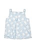 Hanna Andersson 100% Cotton Floral Blue Sleeveless T-Shirt Size 140 cm / US 10 - photo 2