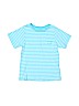 The Children's Place 100% Cotton Stripes Blue Short Sleeve T-Shirt Size 4T - photo 1