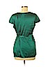 Motherhood 100% Polyester Green Short Sleeve Blouse Size M - photo 2