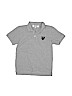 Play Comme Des Garçons 100% Cotton Gray Short Sleeve Polo Size M (kids) - photo 1