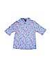 Lands' End Blue Short Sleeve Polo Size 7 - 8 - photo 1