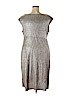 DressBarn 100% Polyester Gray Cocktail Dress Size 22 - photo 2