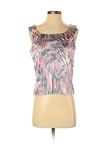 St. John Sleeveless Silk Top (view 1)