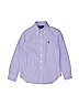 Ralph Lauren 100% Cotton Blue Long Sleeve Button-Down Shirt Size 8 - photo 1