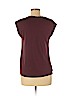 Ann Taylor LOFT 100% Polyester Burgundy Short Sleeve Blouse Size M (petite) - photo 2