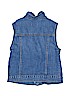 Old Navy 100% Cotton Solid Blue Denim Vest Size 14 - photo 2