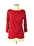 Ann Taylor Red 3/4 Sleeve Top Size L - photo 1