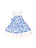 Nannette 100% Cotton Blue Special Occasion Dress Size 2T - photo 2