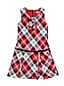 Hartstrings Checkered-gingham Red Special Occasion Dress Size 7 - photo 1
