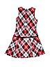 Hartstrings Checkered-gingham Red Special Occasion Dress Size 7 - photo 2