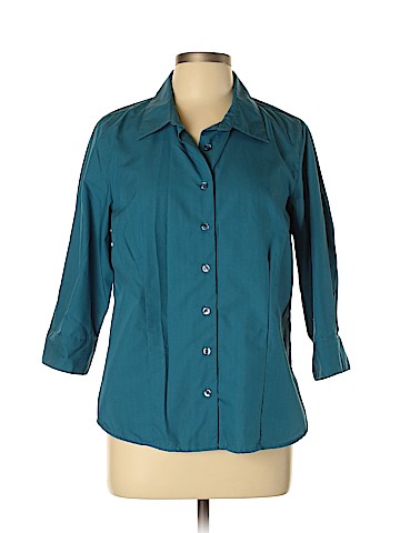 Norm Thompson 3/4 Sleeve Button-Down Shirt (view 1)
