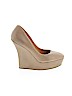 L.A.M.B. Tan Wedges Size 8 1/2 - photo 1