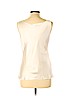 Lafayette 148 New York 100% Silk Ivory Sleeveless Silk Top Size 10 - photo 2