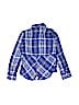 Justice Blue Long Sleeve Button-Down Shirt Size 8 - photo 2
