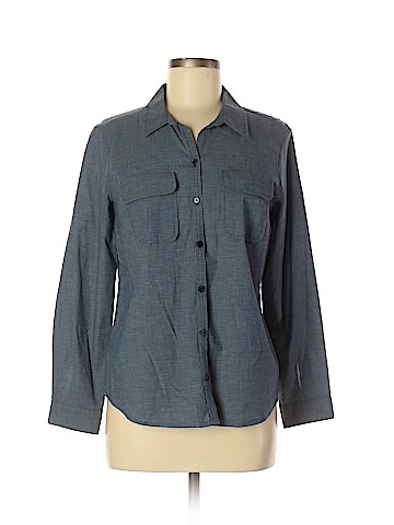 Ann Taylor LOFT Outlet Long Sleeve Button-Down Shirt (view 1)