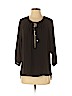 MICHAEL Michael Kors 100% Polyester Black 3/4 Sleeve Blouse Size S - photo 1